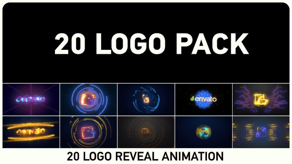 Videohive 20 Logo Pack Logo Stings template preview