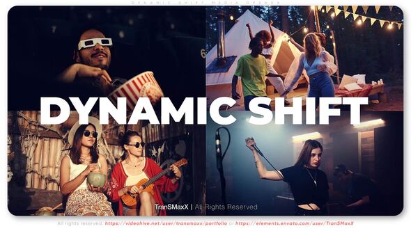 Videohive Dynamic Shift Media Opener Video Displays template preview