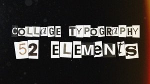 Videohive Collage Typography Titles template preview