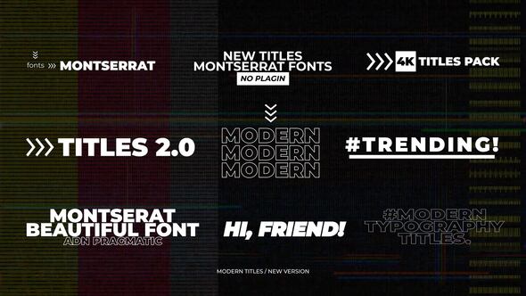 Videohive Modern Titles | After Effects 48461796 Titles template preview