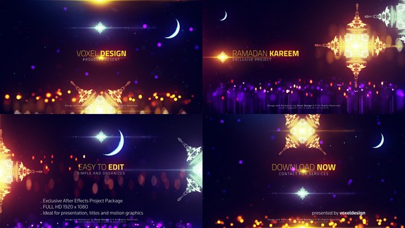 Videohive Ramadan cinematic titles Ramadan template preview