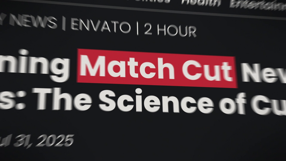 Videohive Match Cut 60764436 Openers template preview