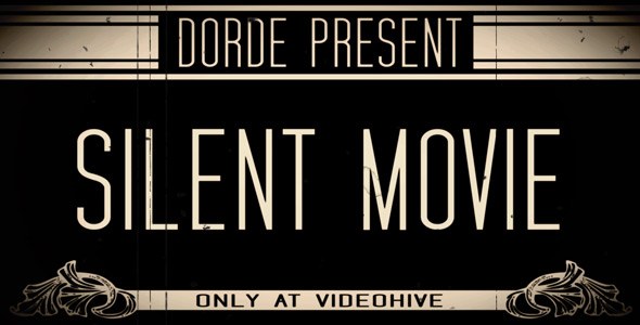 SILENT MOVIE Video Displays template preview