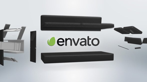 Videohive Furniture Clean Logo Black Logo Stings template preview