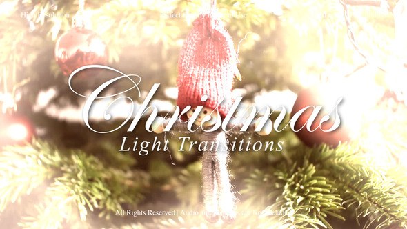 Videohive Christmas Light Transitions Pack for After Effects Elements template preview