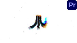 Fast Pixel Glitch Logo for Premiere Pro Premiere Pro template preview