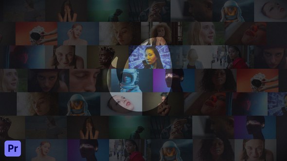 Video Grid Logo | For Premiere Pro Premiere Pro template preview