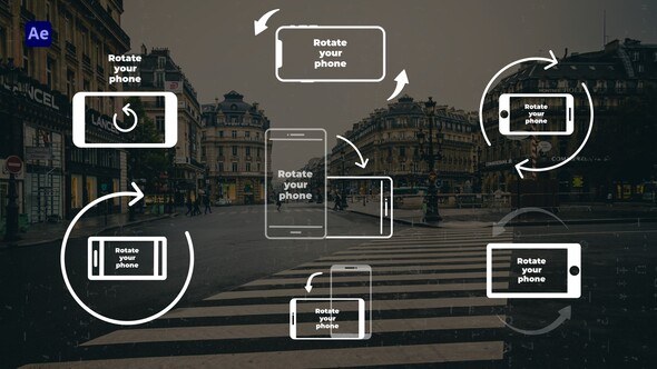 Videohive Rotate Phone - AE Elements template preview