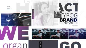Videohive Simple Typography Intro Product Promo template preview