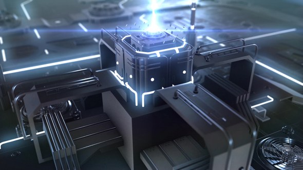 Cyber Tech Core Logo Video Displays template preview
