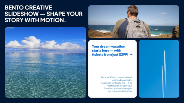 Videohive Bento Creative Slideshow Video Displays template preview