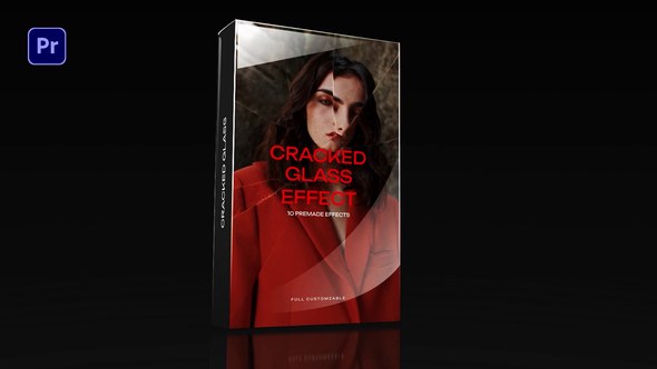 Cracked Glass Effect Premiere Pro template preview