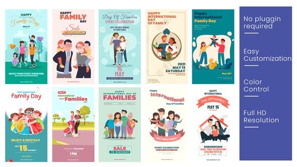 Videohive Family Day Instagram Stories B60 Product Promo template preview