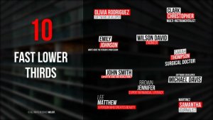 Videohive Fast Lower Thirds | After Effects Elements template preview