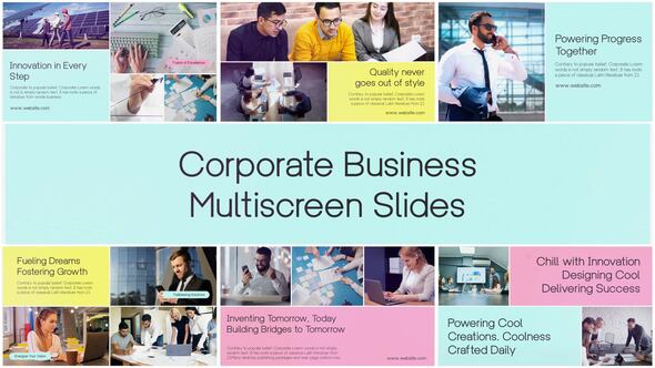 Videohive Minimal Multiscreen Corporate Business Slideshow Openers template preview