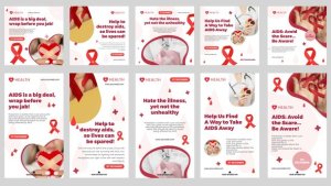 Videohive World Aids Day Feed and Stories Instagram Openers template preview