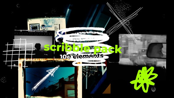 Videohive Scribble Pack Elements template preview