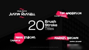Videohive Brush Stroke Titles Titles template preview