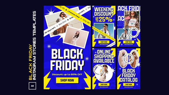 Videohive Black Friday Instagram Stories 48049725 Product Promo template preview