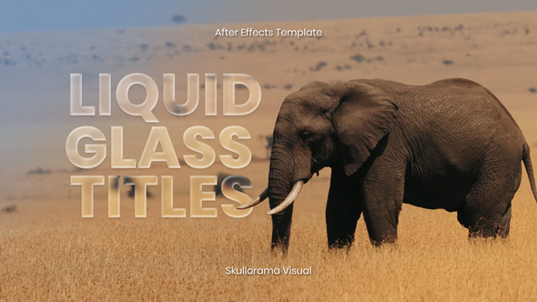 Videohive Liquid Glass Titles Titles template preview