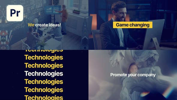 Agency Intro Slideshow Premiere Pro template preview