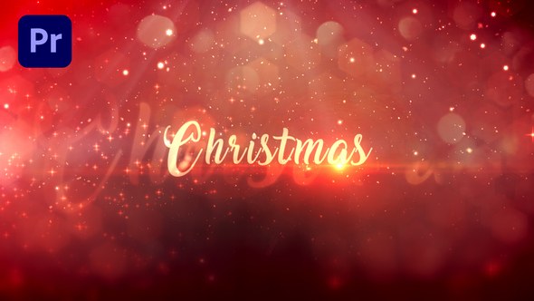 Christmas Titles Premiere Pro template preview