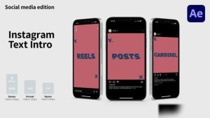 Videohive Instagram Text Intro | Reels / Shorts / Tik Tok Openers template preview