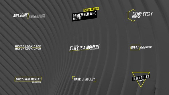 Videohive Minimal Titles 36488890 Titles template preview