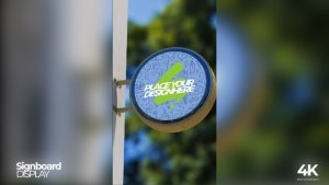 Videohive Vertical Signboard Mockup Product Promo template preview