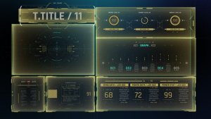 Videohive HUD Screen Interface 3D 4 Elements template preview