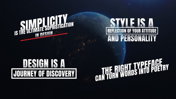 Videohive Text Animations 53508832 Titles template preview
