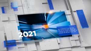 Clean Corporate Slideshow Video Displays template preview