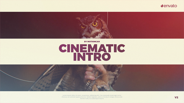 Cinematic Intro Video Displays template preview