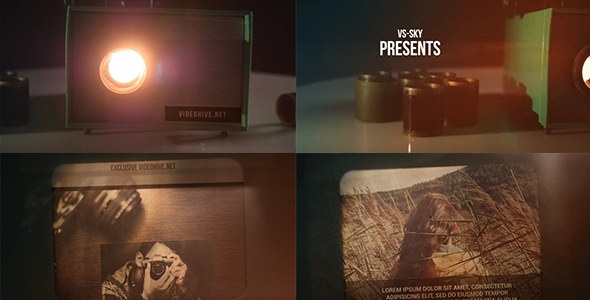 Filmstrip Projector - Videohive Video Displays template preview