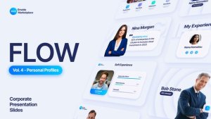 Videohive Flow - Personal Profiles Scenes Pack Titles template preview