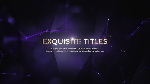 Videohive Exquisite Titles 22427214 Titles template preview