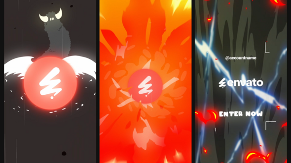 Videohive Horror Monster Logo Opener for After Effects 60556710 Logo Stings template preview