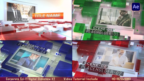 Videohive Corporate Sci-Fi Digital Slideshow-V2 Openers template preview