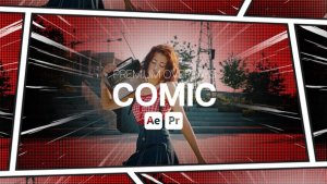 Videohive Premium Overlays Comic Elements template preview