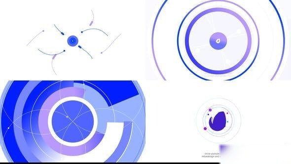 Videohive Circle Youtube Logo Reveal Logo Stings template preview
