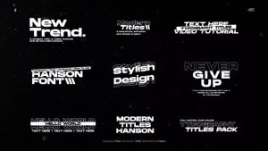 Videohive Typography Titles 3.0 | After Effects 55043809 Titles template preview