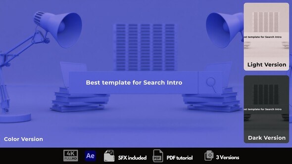 Videohive Search Intro 50100109 Logo Stings template preview
