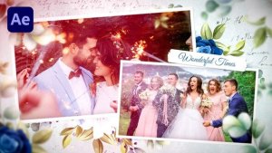 Videohive Floral Wedding Photo Slideshow Video Displays template preview