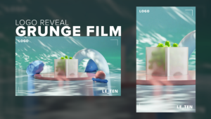 Videohive 3D Grunge Film Apples Logo Reveal Logo Stings template preview