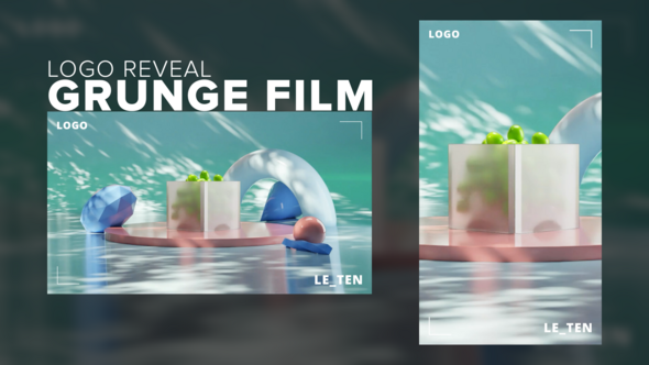 Videohive 3D Grunge Film Apples Logo Reveal Logo Stings template preview