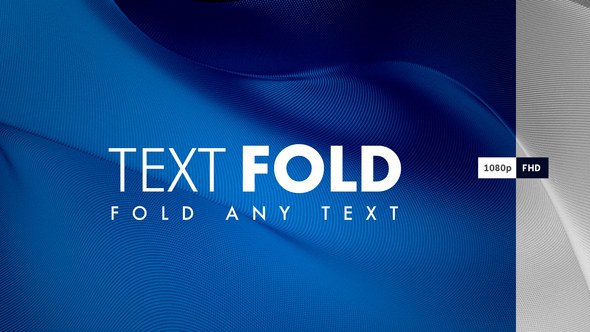 Videohive Text Fold Titles template preview