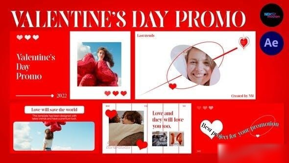 Videohive Valentine's Day Promo Openers template preview