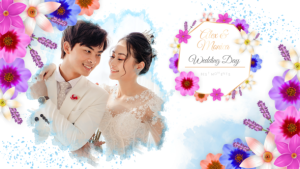 Videohive Spring Ink Wedding Slideshow Video Displays template preview