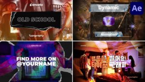 Videohive Old School Typography | After Effects Titles template preview