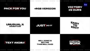 Videohive Texture Text Animation - AE Titles template preview